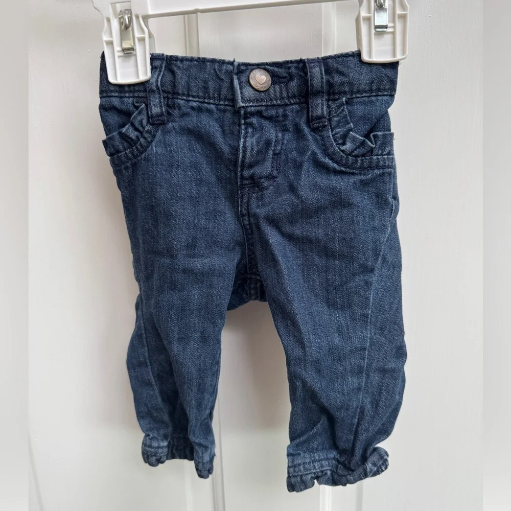 NWOT Baby Gap 3-6M Girls Denim Jeans Pants